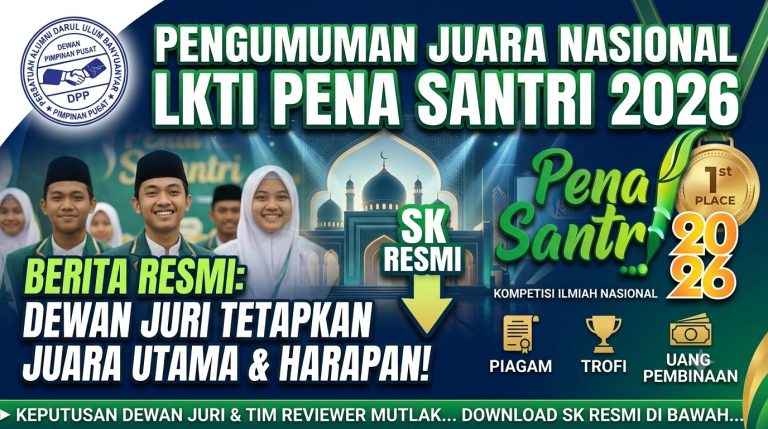 Panitia Resmi Umumkan Pemenang LKTI Nasional PENA SANTRI 2026